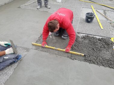 Waschbeton- Struktur, Sanierung Aussenbereich